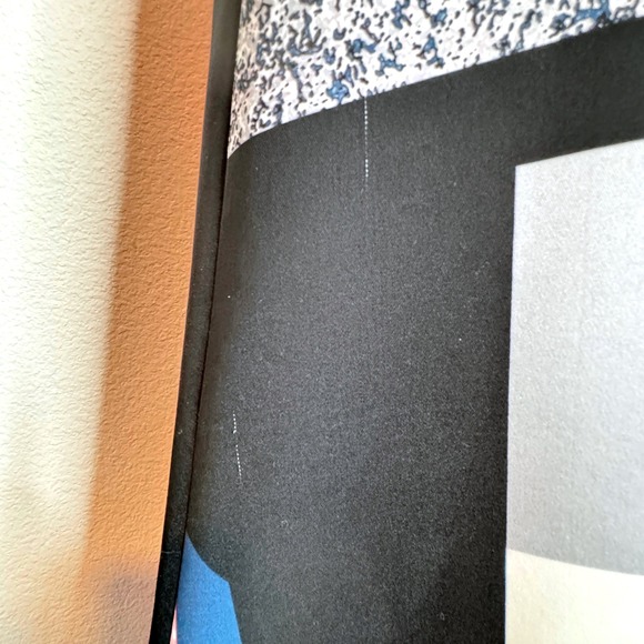 C/MEO COLLECTIVE Maxi Mermaid? Dress SM Colorblock Orange Black High Neck - Picture 10 of 13